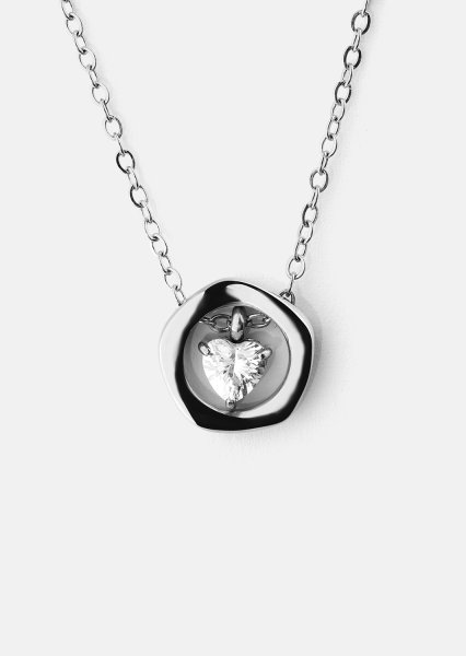 Collar Silver Heart – Chapado en plata