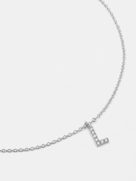 Collar Initial Letters A-N – Chapado en plata