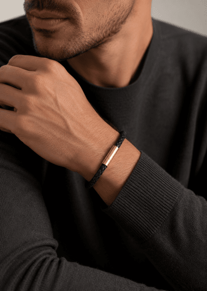 Pulsera de cuero Echo Forge