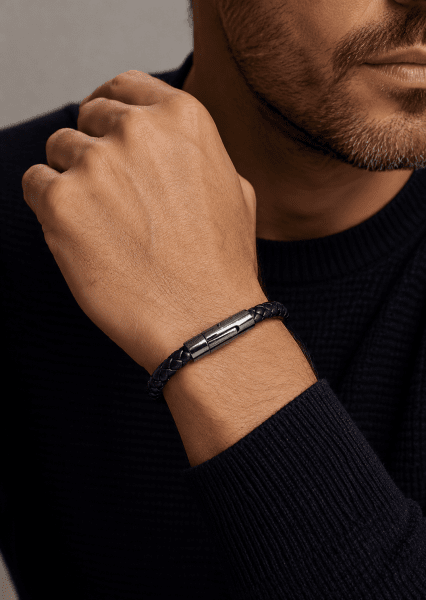 Pulsera de cuero Noble Weave