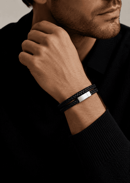 Pulsera de cuero Stellar Grip