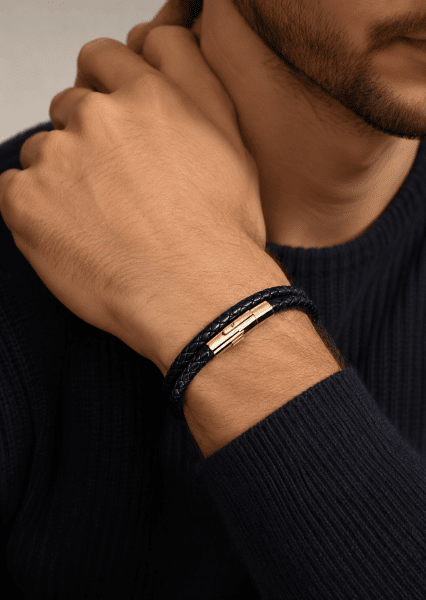 Pulsera de cuero Titan Lattice