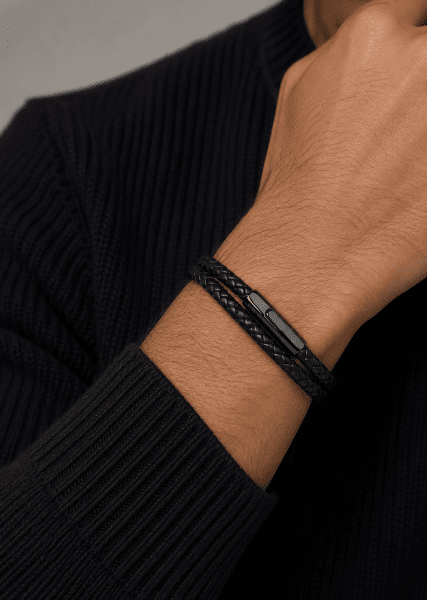 Pulsera de cuero Titan Whisper
