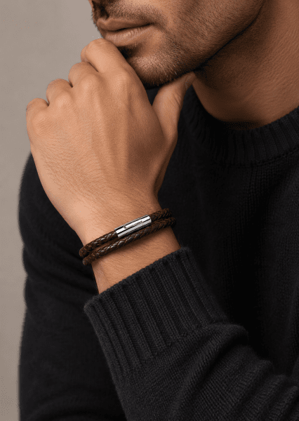 Pulsera de cuero Noble Twist