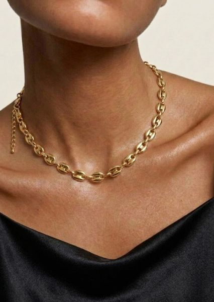 Collar Bold Chain - 18k Chapado en oro