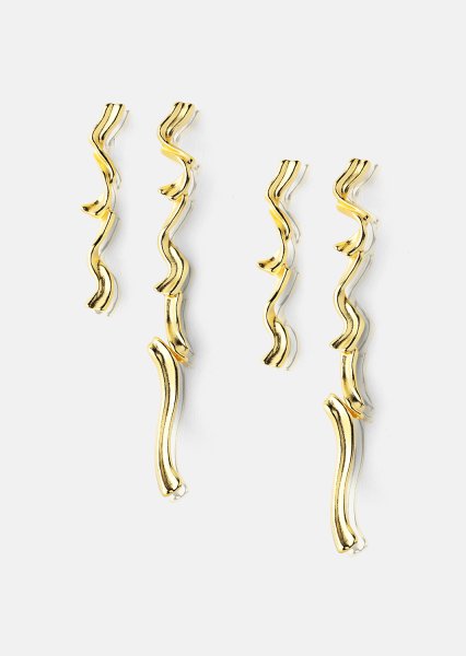 Pendiente Flow - 18k Chapado en oro