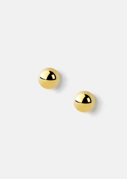 Timeless Orb Earrings - 18k Chapados en oro