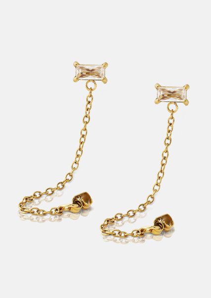 Pendiente Light Crystal Drip - 18k Chapado en oro