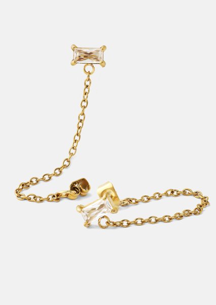 Pendiente Light Crystal Drip - 18k Chapado en oro