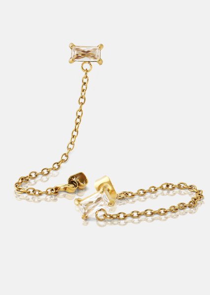 Pendiente Light Crystal Drip - 18k Chapado en oro