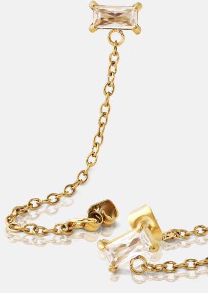 Pendiente Light Crystal Drip - 18k Chapado en oro