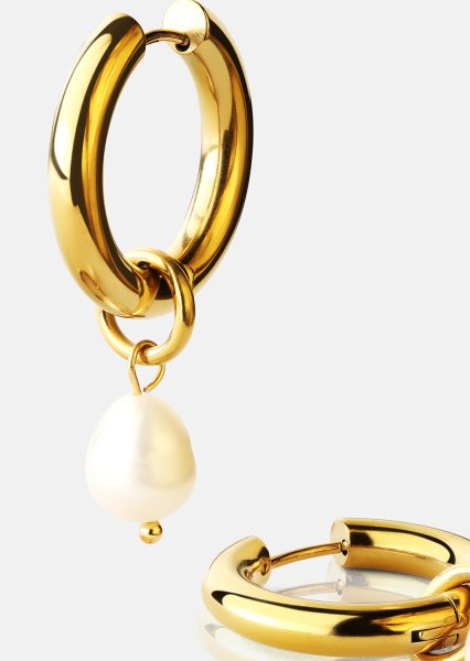 Pendiente Pearl Drop - 18k Chapado en oro