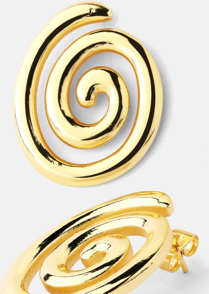 Resin Pendiente - 18k Chapado en oro