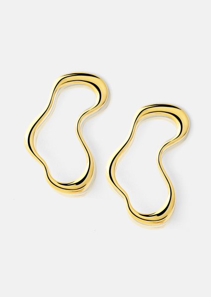 Fluid Glow Pendiente - 18k Chapado en oro