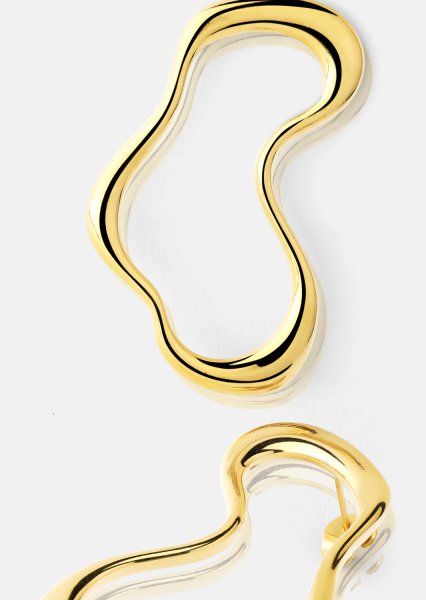 Fluid Glow Pendiente - 18k Chapado en oro