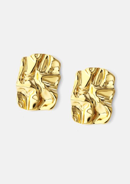 Pendientes Lava - 18k Chapado en oro