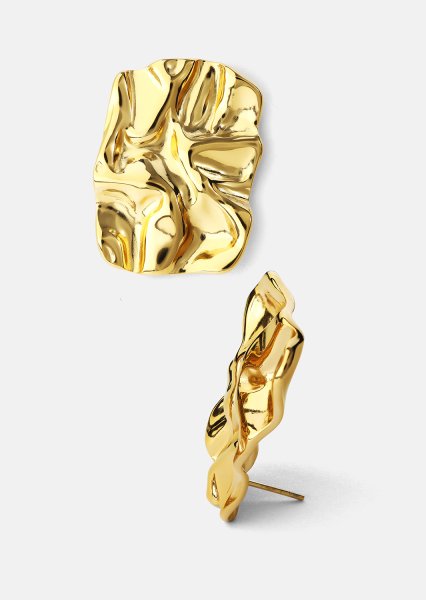Pendientes Lava - 18k Chapado en oro