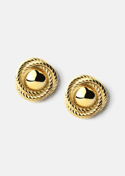 Pendiente Regal Twist - 18k Chapado en oro