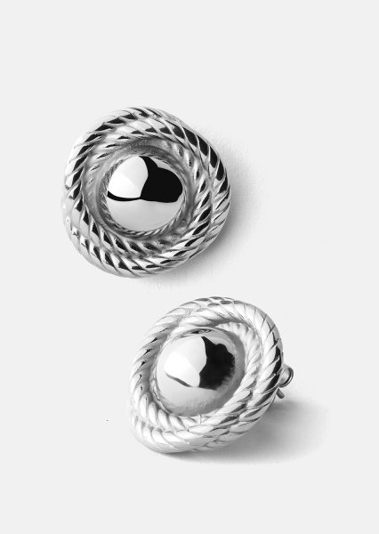 Pendiente Regal Twist - Chapado en plata
