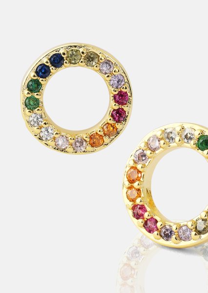 Pendientes Prism Halo - 18k Chapados en oro
