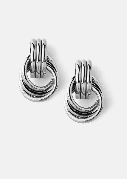 Pendiente Unity Loop - Chapado en plata