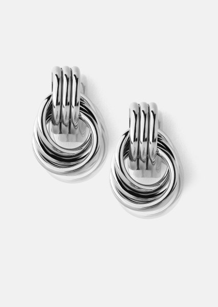 Pendiente Unity Loop - Chapado en plata