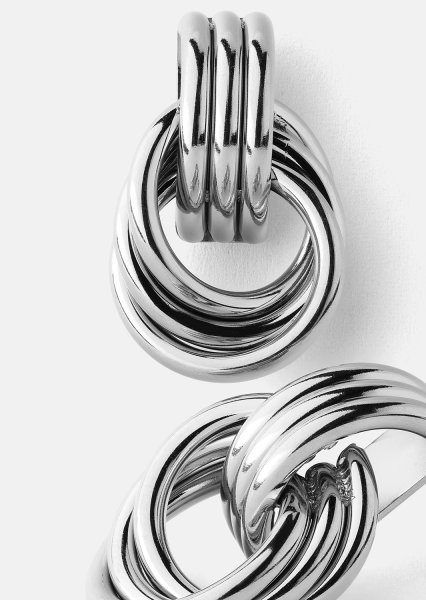 Pendiente Unity Loop - Chapado en plata