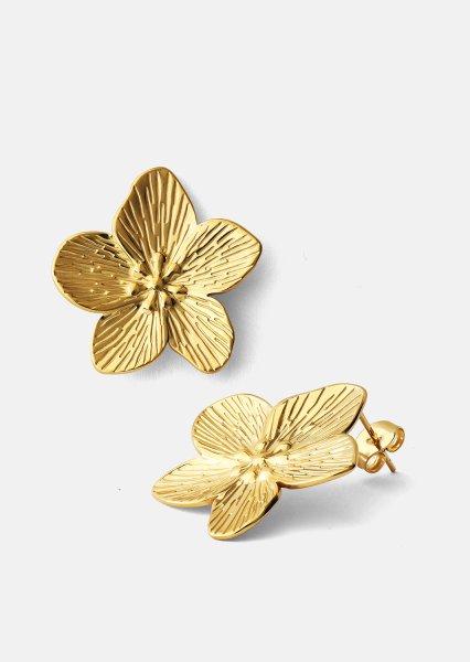 Pendiente Blossom - 18k Chapado en oro