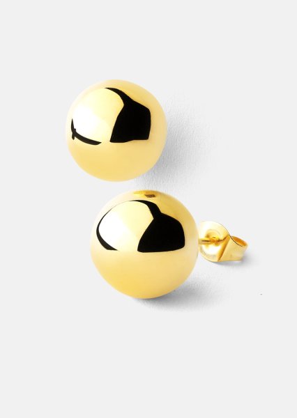Orb Earrings - 18k Chapados en oro