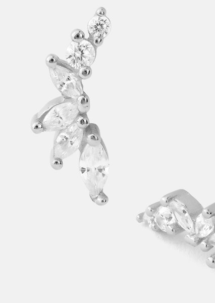 Pendientes Leaf Studs - Chapados en plata