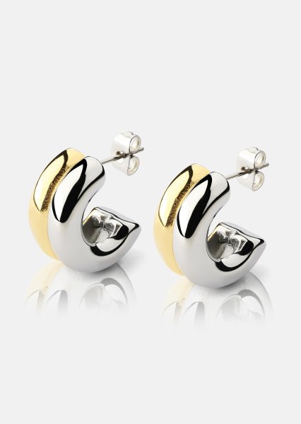 Pendiente Duo Glow - 18k Chapado en oro