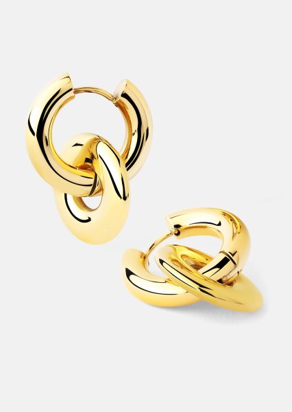 Pendientes Chunky Link– 18k Chapados en oro