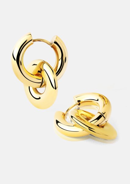 Pendientes Chunky Link– 18k Chapados en oro