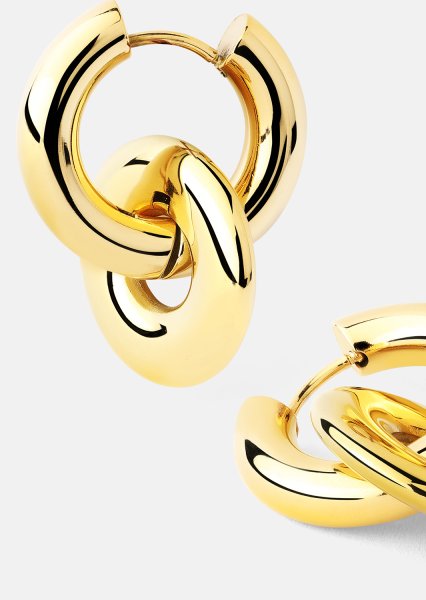 Pendientes Chunky Link– 18k Chapados en oro