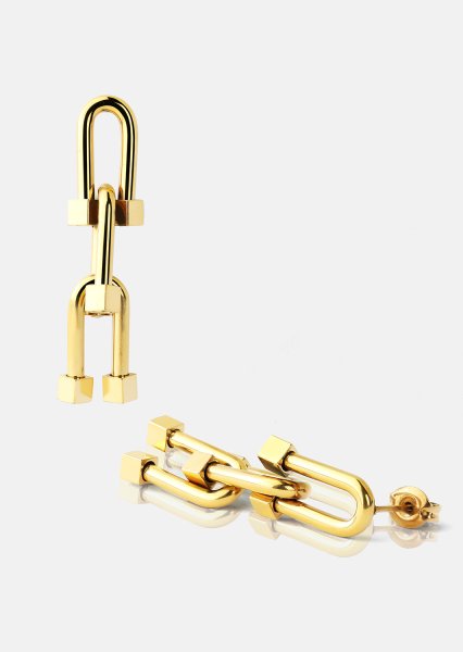 Pendientes Link Luxe – 18k Chapados en oro