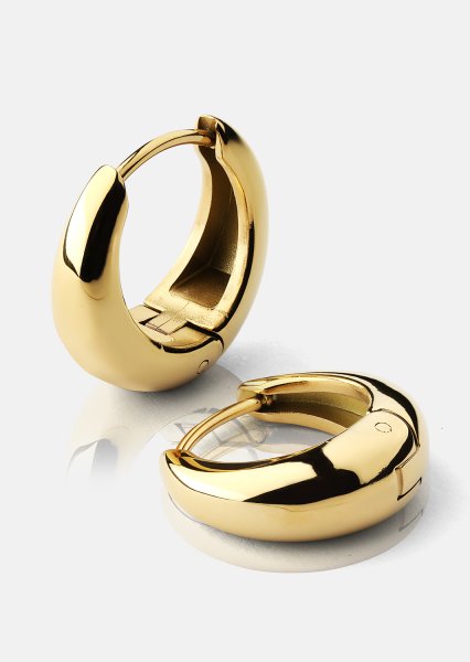 Pendientes Bold Mini – 18k Chapados en oro