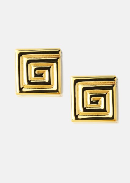 Pendiente Geometric Glow - 18k Chapado en oro