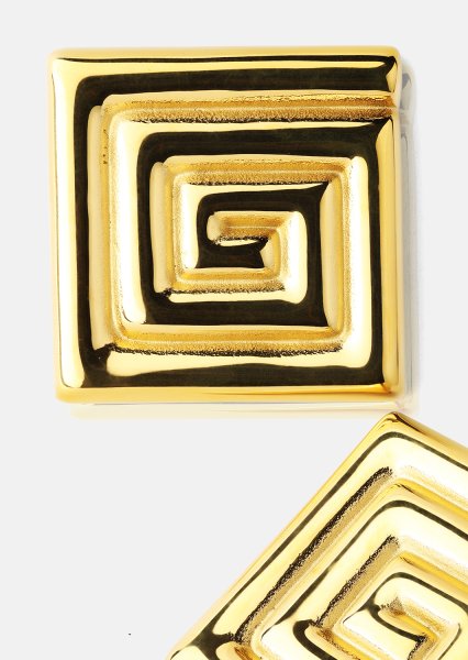 Pendiente Geometric Glow - 18k Chapado en oro