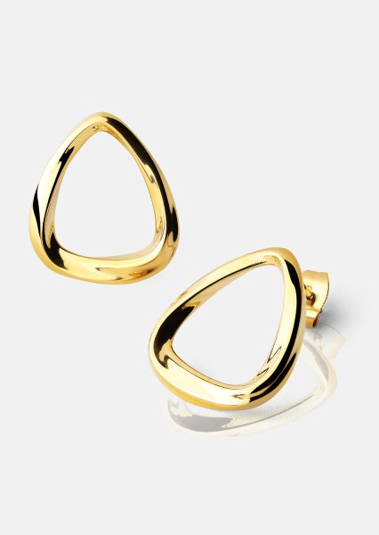 Pendientes Flow – 18k Chapados en oro