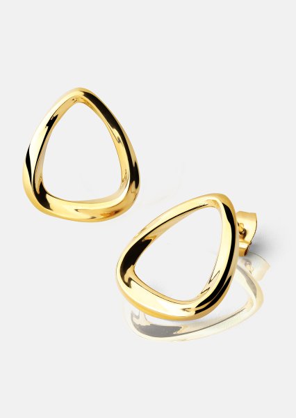 Pendientes Flow – 18k Chapados en oro