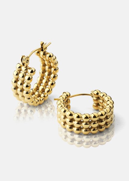 Pendientes Sfera – 18k Chapados en oro