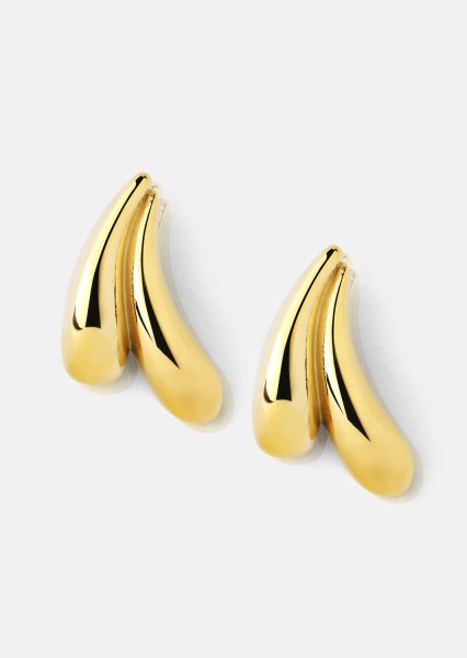 Pendientes Flow Curve – 18k Chapados en oro