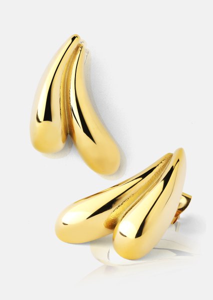 Pendientes Flow Curve – 18k Chapados en oro