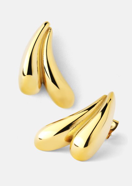 Pendientes Flow Curve – 18k Chapados en oro
