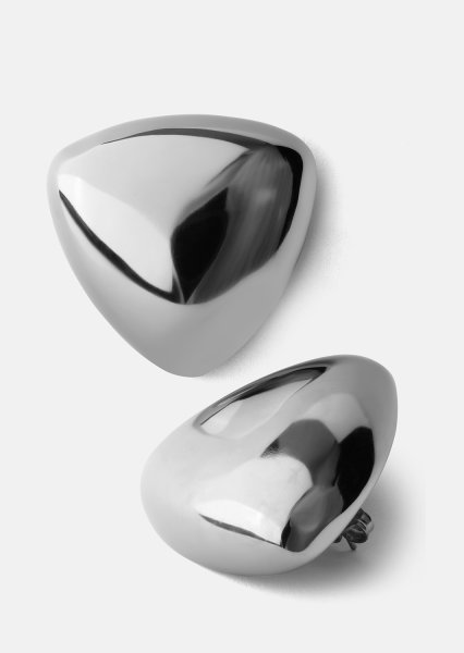 Pendientes Bold Curve – Chapados en plata
