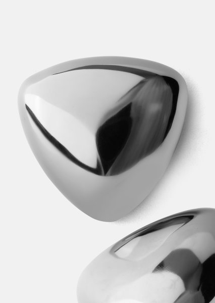 Pendientes Bold Curve – Chapados en plata