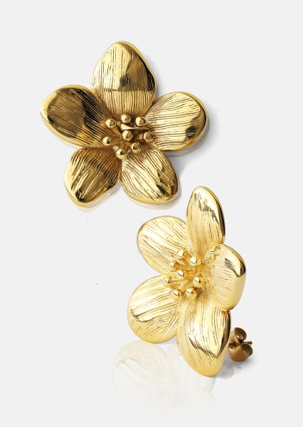 Pendientes Flora Shine – 18k Chapados en oro