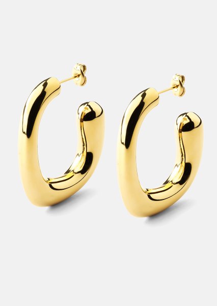 Pendiente Elegant Curve - 18k Chapado en oro