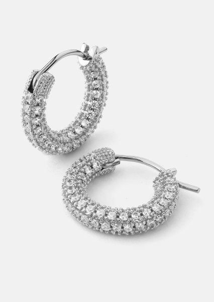Elegans Pendiente - Chapado en plata