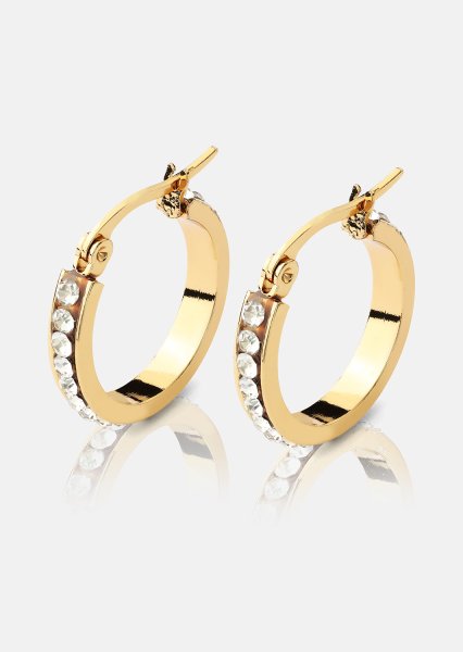 Pendiente CrystalGlow - 18k Chapado en oro